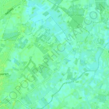 Mapa topográfico Heesakker, altitud, relieve