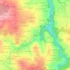 Mapa topográfico La Bigotais, altitud, relieve