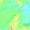 Mapa topográfico Pozo Azul, altitud, relieve