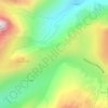 Mapa topográfico Col du Glandon, altitud, relieve
