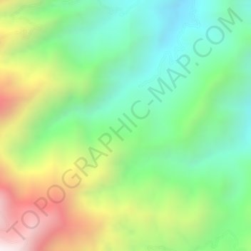 Mapa topográfico El Avila, altitud, relieve