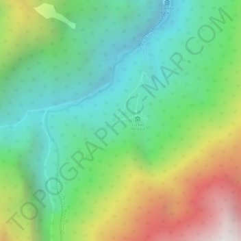 Mapa topográfico Sector Piedras, altitud, relieve
