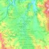 Mapa topográfico Los Acacios, altitud, relieve