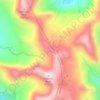 Mapa topográfico Imogene Pass, altitud, relieve