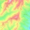 Mapa topográfico Los Eriales, altitud, relieve