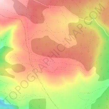 Mapa topográfico La Ballestera, altitud, relieve