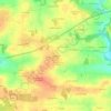 Mapa topográfico Quéhéon, altitud, relieve