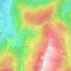 Mapa topográfico Les Plans, altitud, relieve