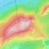Mapa topográfico Lachens, altitud, relieve
