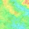 Mapa topográfico La Motte Béligné, altitud, relieve