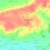 Mapa topográfico Bonne Fontaine, altitud, relieve
