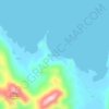 Mapa topográfico Bebeladan, altitud, relieve