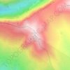 Mapa topográfico Pueyo de Mondicieto, altitud, relieve