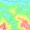 Mapa topográfico Achiotes, altitud, relieve