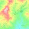 Mapa topográfico Amioso, altitud, relieve