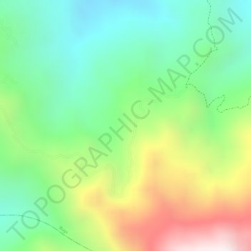 Mapa topográfico Miraflores, altitud, relieve