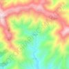 Mapa topográfico Aceitunilla, altitud, relieve