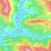 Mapa topográfico Le Soula, altitud, relieve