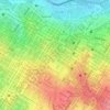 Mapa topográfico Cerrito Sanson Cue, altitud, relieve