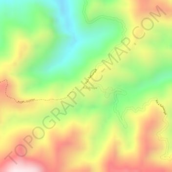 Mapa topográfico Anope, altitud, relieve