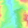 Mapa topográfico Arba Tighedouine, altitud, relieve