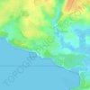 Mapa topográfico Port Bourgenay, altitud, relieve