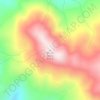 Mapa topográfico Mount Baldy, altitud, relieve