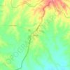 Mapa topográfico Chinú, altitud, relieve
