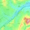 Mapa topográfico Ucubamba, altitud, relieve