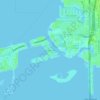 Mapa topográfico Bayway Isles, altitud, relieve