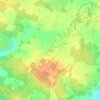 Mapa topográfico Sousigné, altitud, relieve