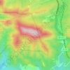 Mapa topográfico Creu de Saba, altitud, relieve