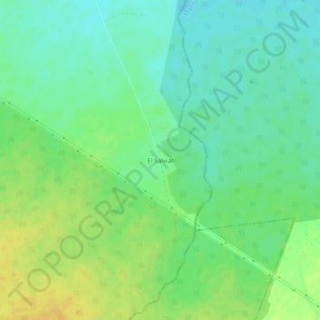 Mapa topográfico El Salvial, altitud, relieve