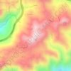 Mapa topográfico Cerro Avispa, altitud, relieve