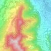 Mapa topográfico Consonno, altitud, relieve