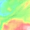 Mapa topográfico Butte Meadows, altitud, relieve