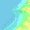 Mapa topográfico Rincón del Mar, altitud, relieve