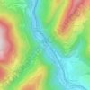 Mapa topográfico Notre-Dame-de-Briançon, altitud, relieve