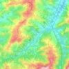 Mapa topográfico Reginaldo, altitud, relieve