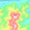 Mapa topográfico Vda. Quebrada Maria, altitud, relieve