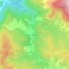 Mapa topográfico La Forge del Mitg, altitud, relieve