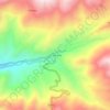 Mapa topográfico La Variante, altitud, relieve