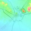 Mapa topográfico Paraguarí, altitud, relieve