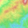 Mapa topográfico Seirós, altitud, relieve