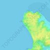 Mapa topográfico Le Lomer, altitud, relieve