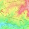 Mapa topográfico Houssu, altitud, relieve