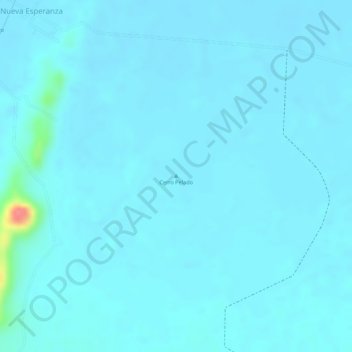 Mapa topográfico Cerro Pelado, altitud, relieve