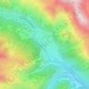 Mapa topográfico Bersezio, altitud, relieve