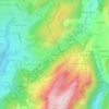 Mapa topográfico Les Mouilles, altitud, relieve