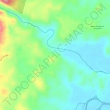 Mapa topográfico Remedio, altitud, relieve